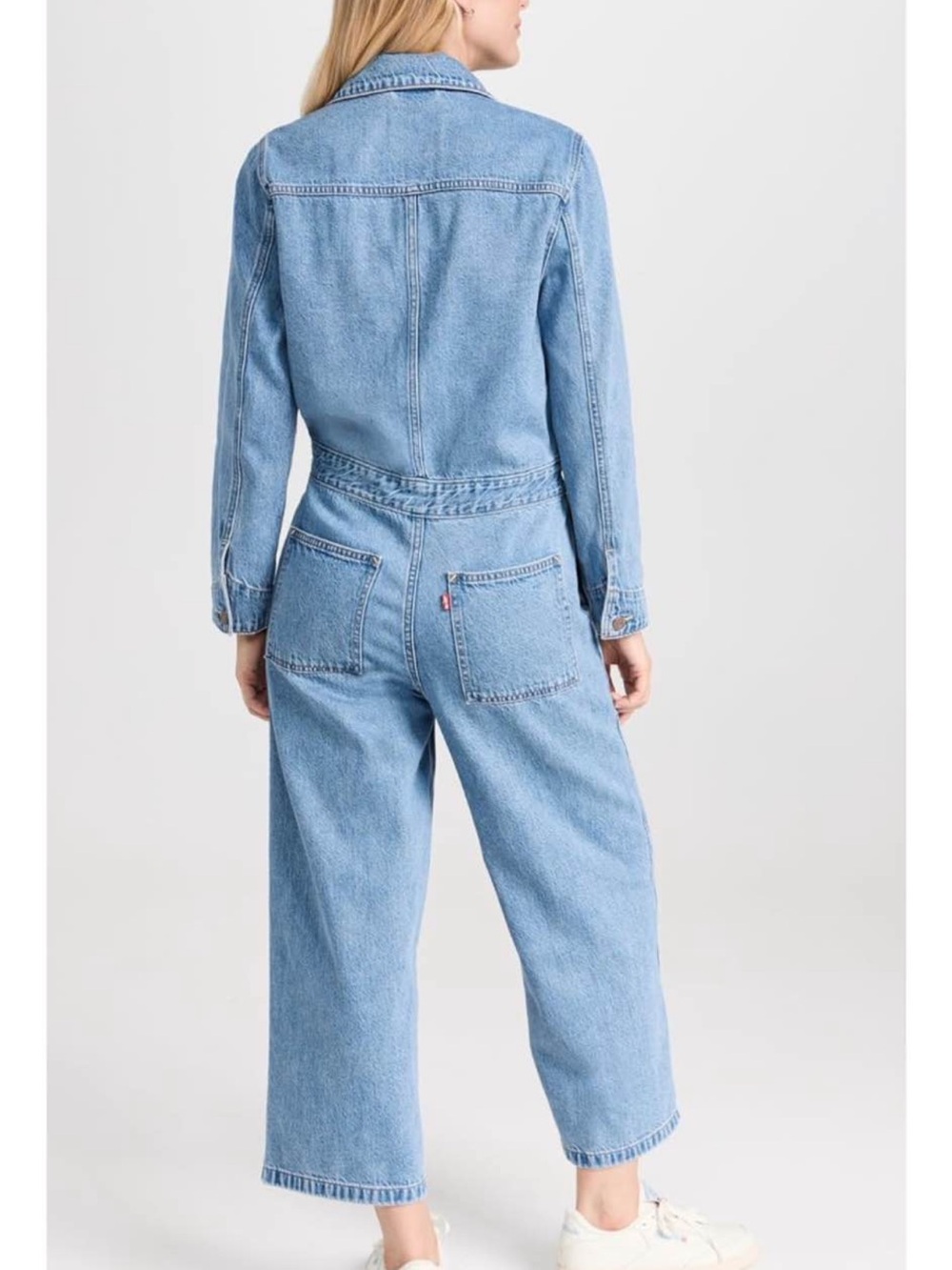 Levi's Light Blue Wide-Leg Denim Jumpsuit - Picture 2 of 10